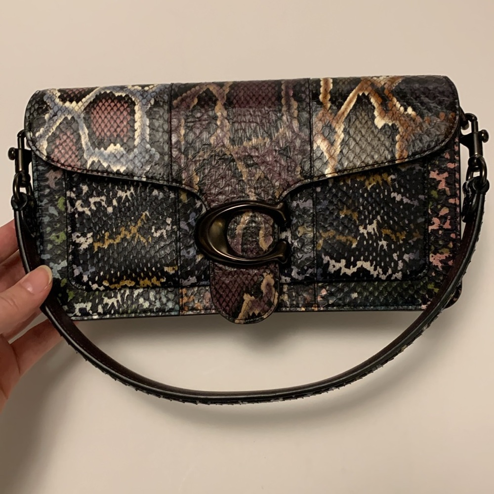 COACH Tabby 26 Snakeskin Shoulder Bag